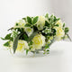 Artificial 25cm White Rose Arrangement - Closer2Nature