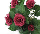 Artificial 26cm Mulberry Pink Rose Plug Plant - Closer2Nature