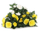 Artificial 26cm Yellow and White Rose Plug Plant Collection - Closer2Nature