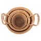 Rush Storage Baskets Set Of 3