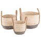 Two Tone Maize Baskets Set of 3