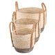 Two Tone Maize Baskets Set of 3