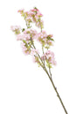 Artificial 129cm Single Stem White and Pink Tipped Japanese Cherry Blossom - Closer2Nature