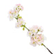 Artificial 68cm Single Stem White and Pink Tipped Japanese Cherry Blossom - Closer2Nature