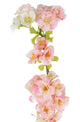 Artificial 68cm Single Stem Pink and White Japanese Cherry Blossom - Closer2Nature