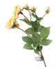 Artificial 87cm Single Stem Golden Yellow and Pink Tipped Spray Rose - Closer2Nature