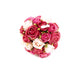 Artificial 12cm Pink Rose Pomander Kissing Ball Display - Closer2Nature