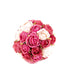 Artificial 12cm Pink Rose Pomander Kissing Ball Display - Closer2Nature