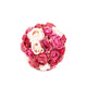 Artificial 12cm Pink Rose Pomander Kissing Ball Display - Closer2Nature
