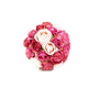 Artificial 12cm Pink Rose Pomander Kissing Ball Display - Closer2Nature