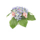 Artificial 13cm Pink Rose and Blue Hydrangea Display - Closer2Nature