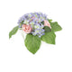 Artificial 13cm Pink Rose and Blue Hydrangea Display - Closer2Nature