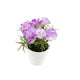 Artificial 15cm Purple Carnation Plant with Gift Box - Closer2Nature