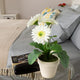 Artificial 1ft White Gerbera Plant - Closer2Nature