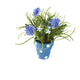 Artificial 27cm Blue Chrysanthemum Plant Display - Closer2Nature