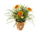 Artificial 27cm Deep Orange Chrysanthemum Plant Display - Closer2Nature