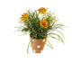 Artificial 27cm Deep Orange Chrysanthemum Plant Display - Closer2Nature