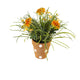 Artificial 27cm Deep Orange Chrysanthemum Plant Display - Closer2Nature