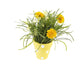Artificial 27cm Golden Yellow Chrysanthemum Plant Display - Closer2Nature