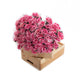 Floral Elegance Artificial 48cm Single Stem Gift Wrapped Pink Rose - Closer2Nature