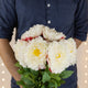 Artificial 80cm Single Stem White Peony - Closer2Nature