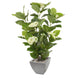 Artificial White Hydrangea Tree