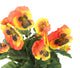 Artificial 30cm Orange Pansy Plug Plant - Closer2Nature