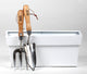 Portofino Collection 40cm Gloss White Galvanised Steel Trough Planter - Closer2Nature