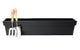 Portofino Collection 80cm Basalt Black Galvanised Steel Trough Planter - Closer2Nature