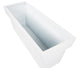 Portofino Collection 90cm Gloss White Galvanised Steel Trough Planter - Closer2Nature