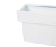 Portofino Collection 90cm Gloss White Galvanised Steel Trough Planter - Closer2Nature