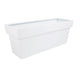 Portofino Collection 90cm Gloss White Galvanised Steel Trough Planter - Closer2Nature