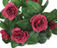 Artificial 26cm Mulberry Pink Rose Plug Plant - Closer2Nature