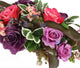 Artificial 25cm Red and Purple Rose Arrangement - Closer2Nature