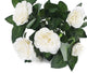 Artificial 26cm White Rose Plug Plant - Closer2Nature