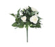Artificial 26cm White Rose Plug Plant - Closer2Nature