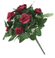 Artificial 26cm Mulberry Pink Rose Plug Plant - Closer2Nature