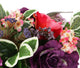 Artificial 25cm Red and Purple Rose Arrangement - Closer2Nature