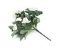 Artificial 26cm White Rose Plug Plant - Closer2Nature