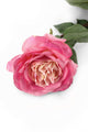Artificial 92cm Single Stem Fully Open Pink Rose - Closer2Nature