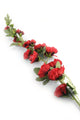 Artificial 118cm Single Stem Red Hollyhock - Closer2Nature