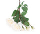 Artificial 87cm Single Stem Ivory and Pink Tipped Spray Rose - Closer2Nature