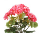 Artificial 24cm Pink Zonal Geranium Plug Plant - Closer2Nature