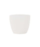 White Collection 15cm Curved Round White Plant Pot - Closer2Nature