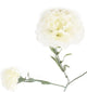 Artificial 70cm Single Stem White Carnation - Closer2Nature