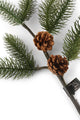 Artificial 50cm Single Stem Fraser Fir and Cone Spray - Closer2Nature