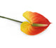 Artificial 64cm Single Stem Orange and Yellow Anthurium - Closer2Nature