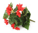 Artificial 24cm Red Begonia Plug Plant - Closer2Nature