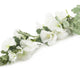 Artificial 118cm Single Stem White Hollyhock - Closer2Nature