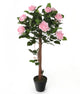 Artificial 3ft 1″ Pink Rose Tree - Closer2Nature